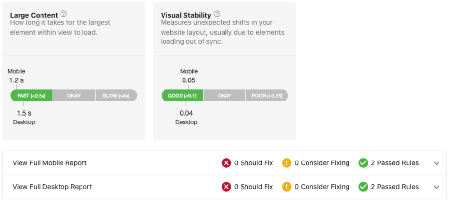 Website Vitals Website Vitals